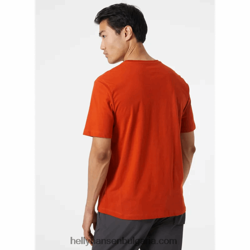 мъже f2f тениска от органичен памук 2.0 80V22D922 нефрит Helly-Hansen