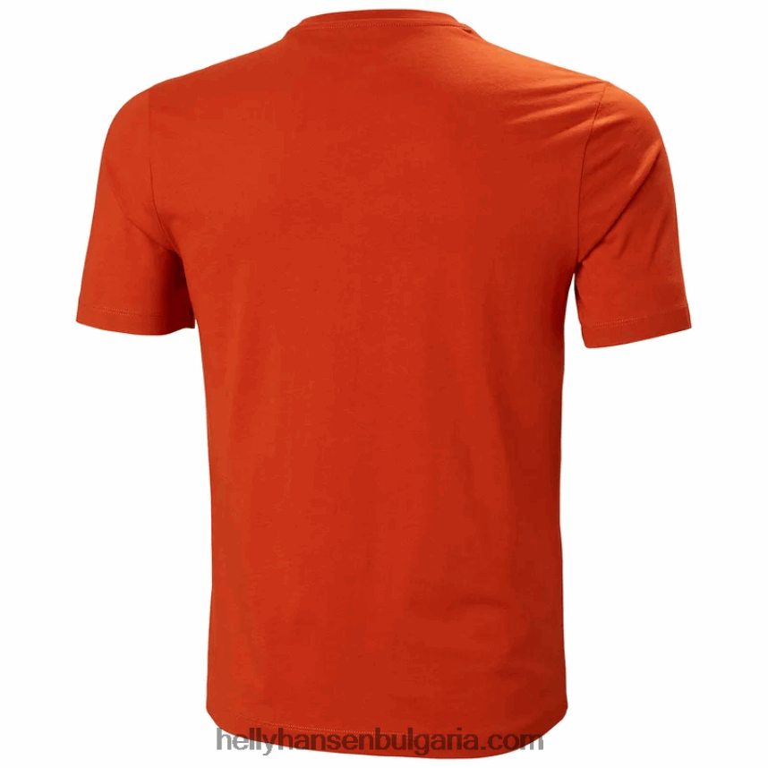 мъже f2f тениска от органичен памук 2.0 80V22D922 нефрит Helly-Hansen