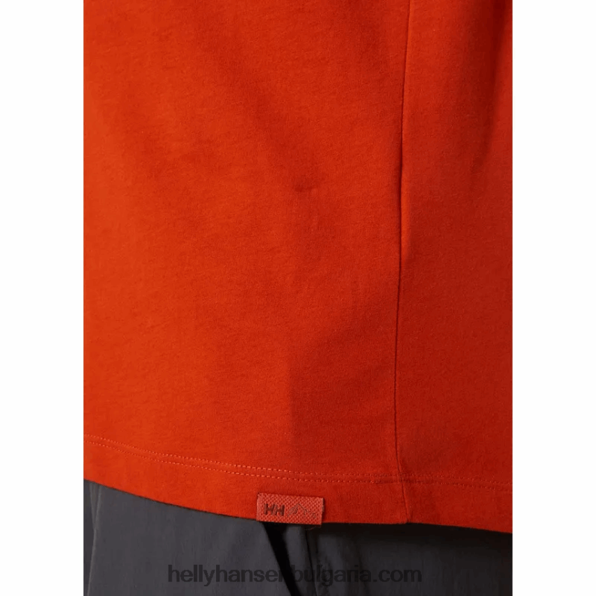 мъже f2f тениска от органичен памук 2.0 80V22D922 нефрит Helly-Hansen