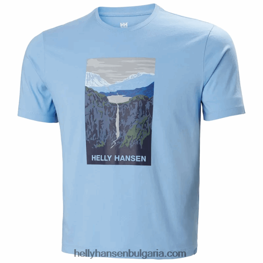 мъже f2f тениска от органичен памук 2.0 80V22D924 медовина Helly-Hansen