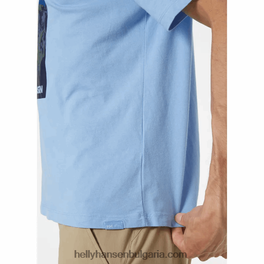 мъже f2f тениска от органичен памук 2.0 80V22D924 медовина Helly-Hansen