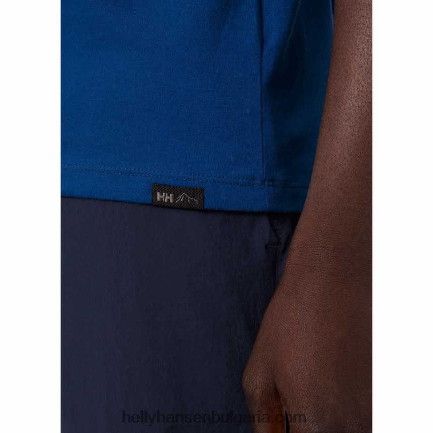 мъже f2f тениска от органичен памук 2.0 80V22D926 нефрит Helly-Hansen