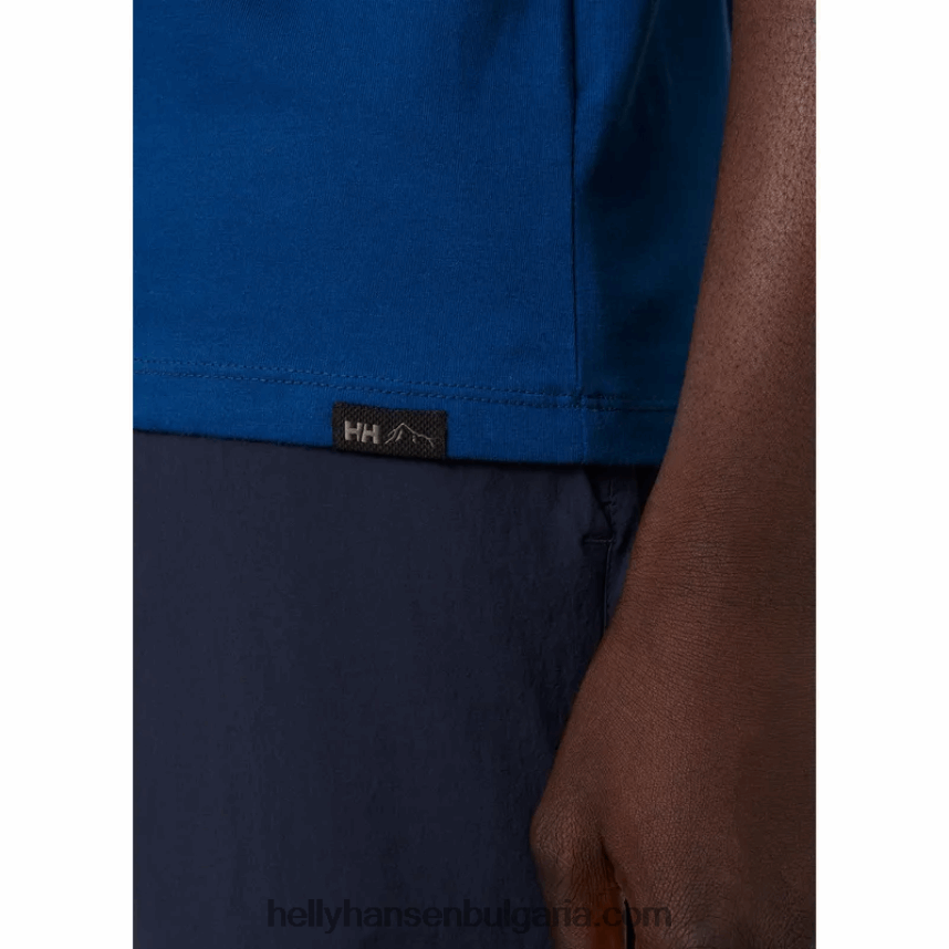 мъже мъжка тениска f2f от органичен памук 80V22D889 пудра gree Helly-Hansen