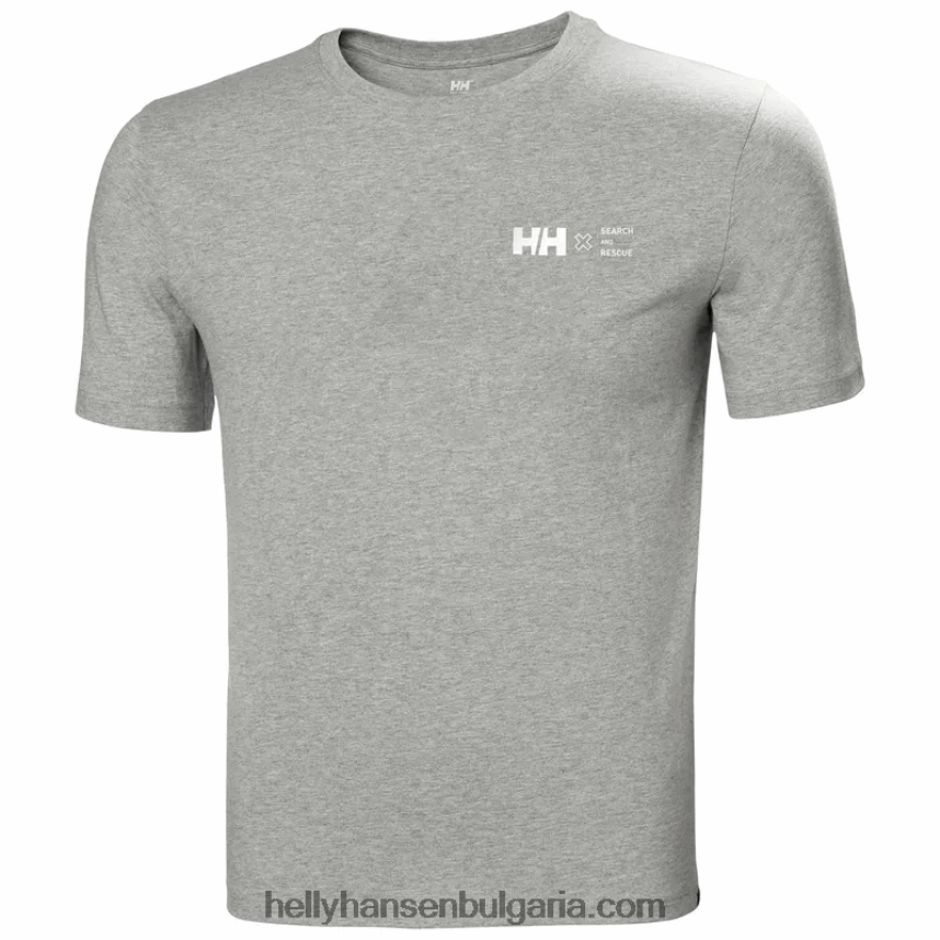 мъже мъжка тениска f2f от органичен памук 80V22D890 дълбок фиорд Helly-Hansen