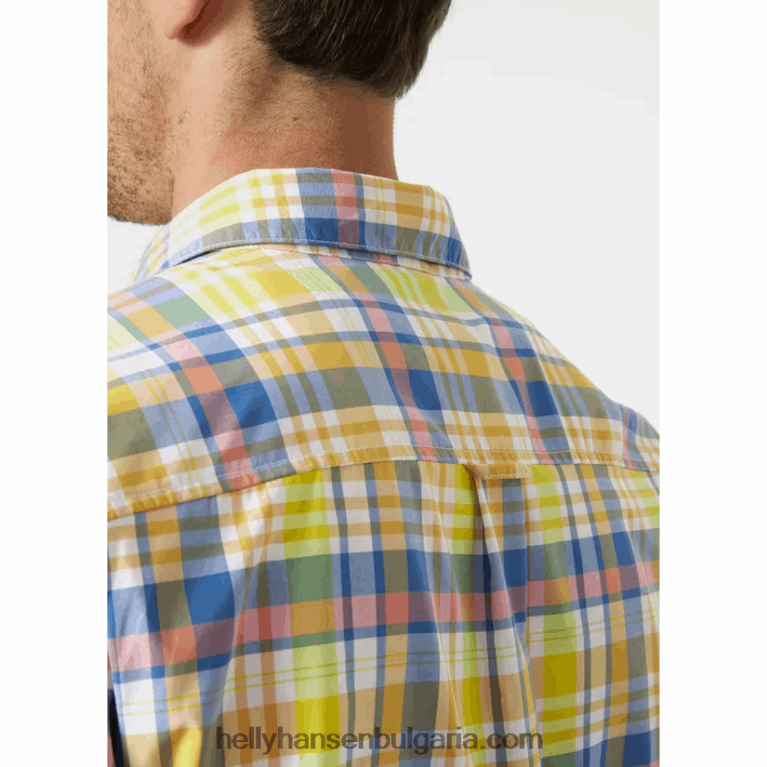 мъже мъжка бързосъхнеща риза с къс ръкав fjord 2.0 80V22D904 черен Helly-Hansen