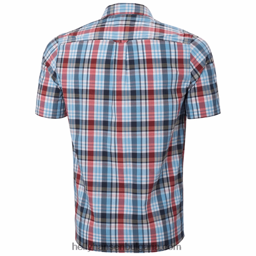 мъже мъжка бързосъхнеща риза с къс ръкав fjord 2.0 80V22D905 медовина Helly-Hansen