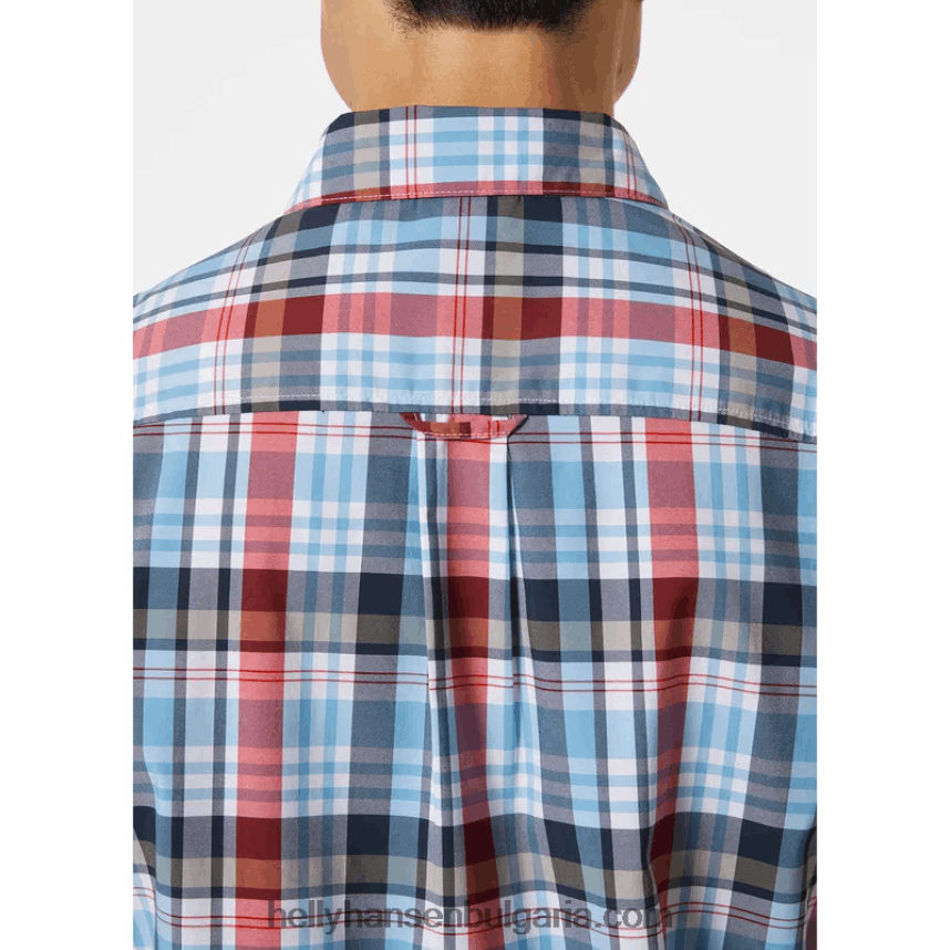 мъже мъжка бързосъхнеща риза с къс ръкав fjord 2.0 80V22D905 медовина Helly-Hansen