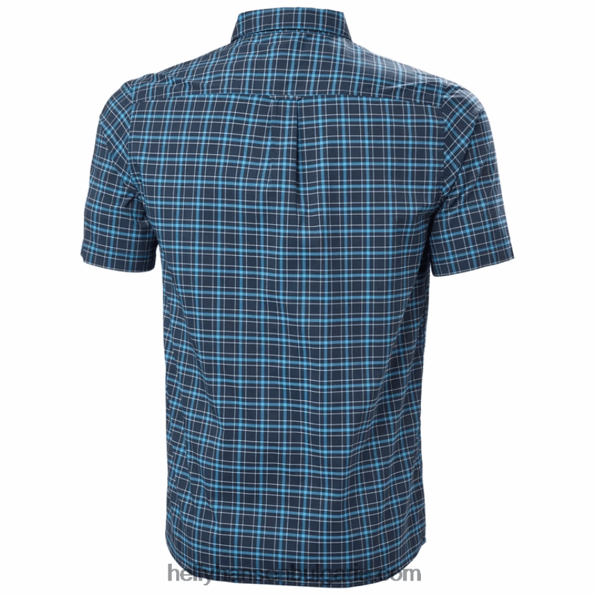 мъже мъжка бързосъхнеща риза с къс ръкав fjord 2.0 80V22D908 бяло Helly-Hansen