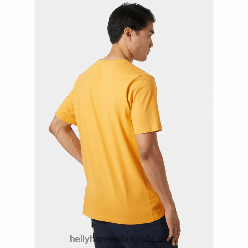 мъже мъжка тениска с лого hh 80V22D850 сняг Helly-Hansen