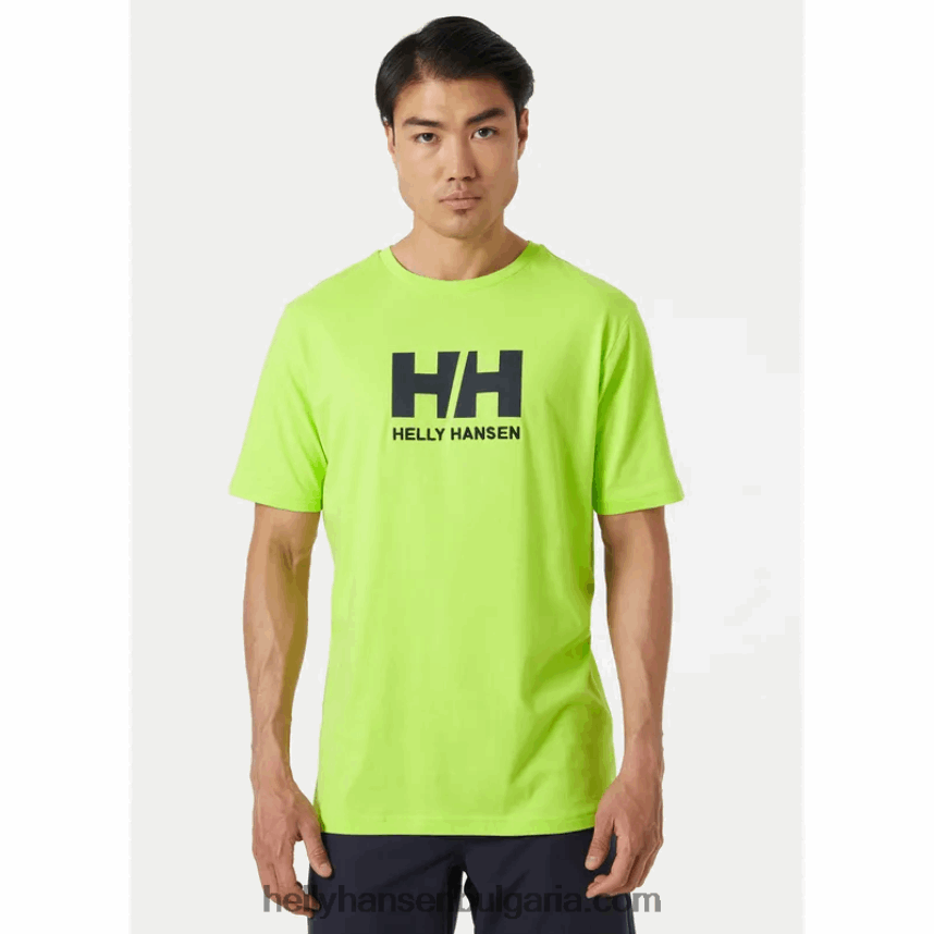 мъже мъжка тениска с лого hh 80V22D851 медовина Helly-Hansen