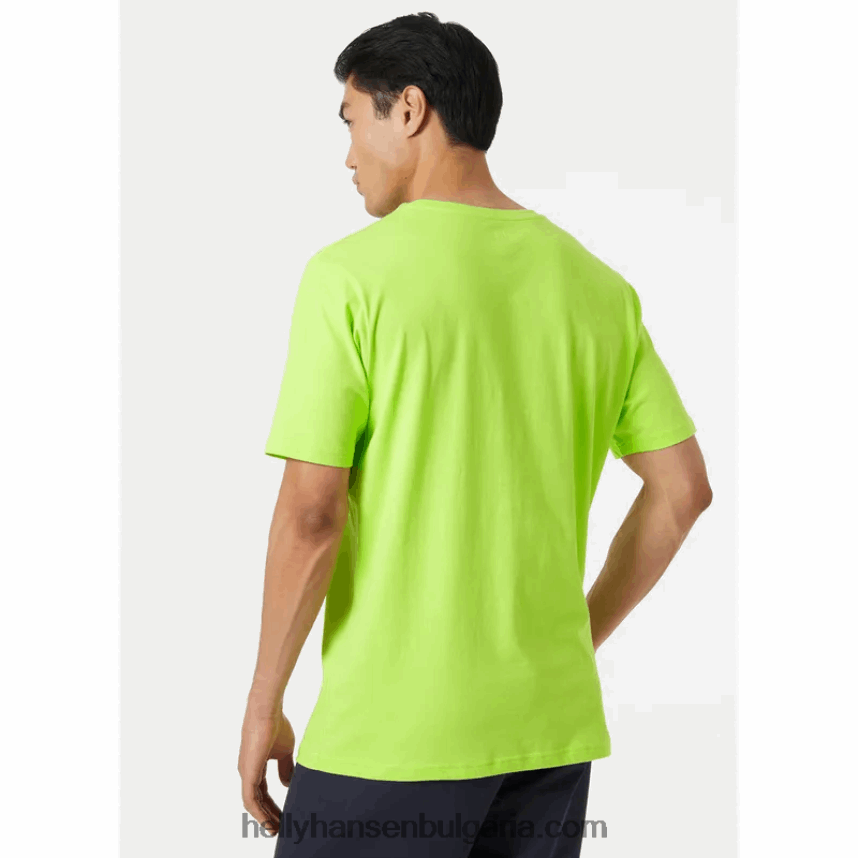 мъже мъжка тениска с лого hh 80V22D851 медовина Helly-Hansen