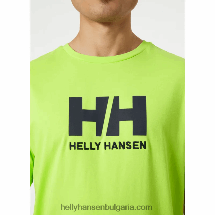 мъже мъжка тениска с лого hh 80V22D851 медовина Helly-Hansen
