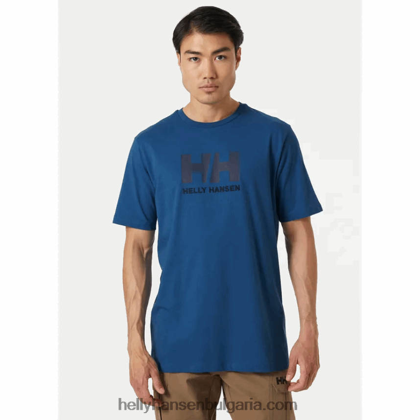 мъже мъжка тениска с лого hh 80V22D857 морошка Helly-Hansen