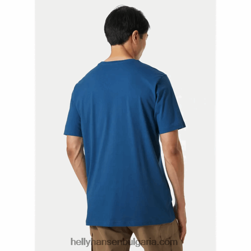 мъже мъжка тениска с лого hh 80V22D857 морошка Helly-Hansen