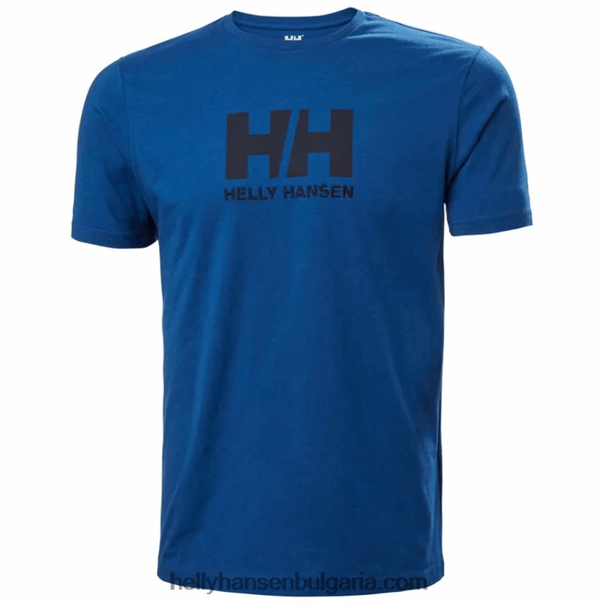 мъже мъжка тениска с лого hh 80V22D858 азурит Helly-Hansen