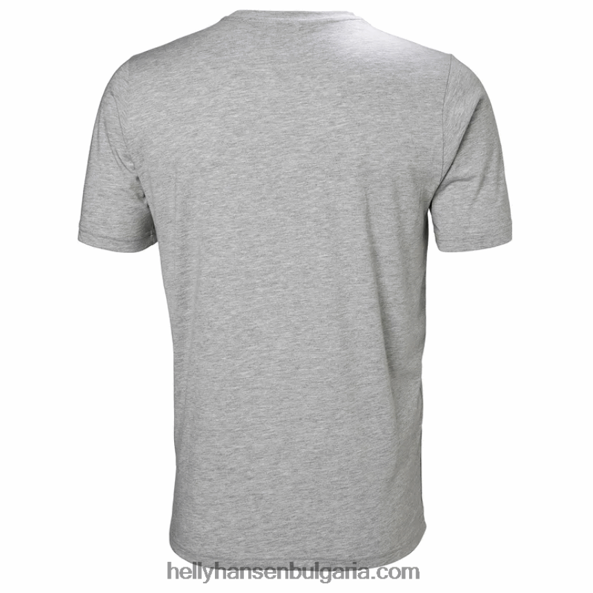 мъже мъжка тениска с лого hh 80V22D859 дълбок фиорд Helly-Hansen