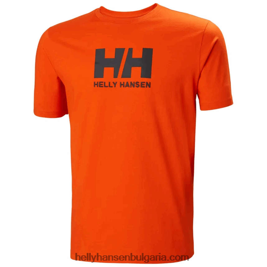 мъже мъжка тениска с лого hh 80V22D860 сив меланг Helly-Hansen
