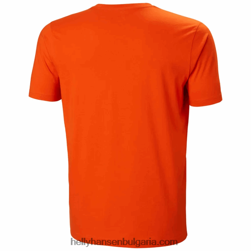 мъже мъжка тениска с лого hh 80V22D860 сив меланг Helly-Hansen