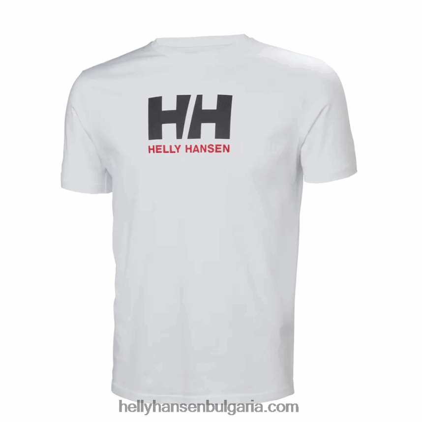 мъже мъжка тениска с лого hh 80V22D862 бяло Helly-Hansen