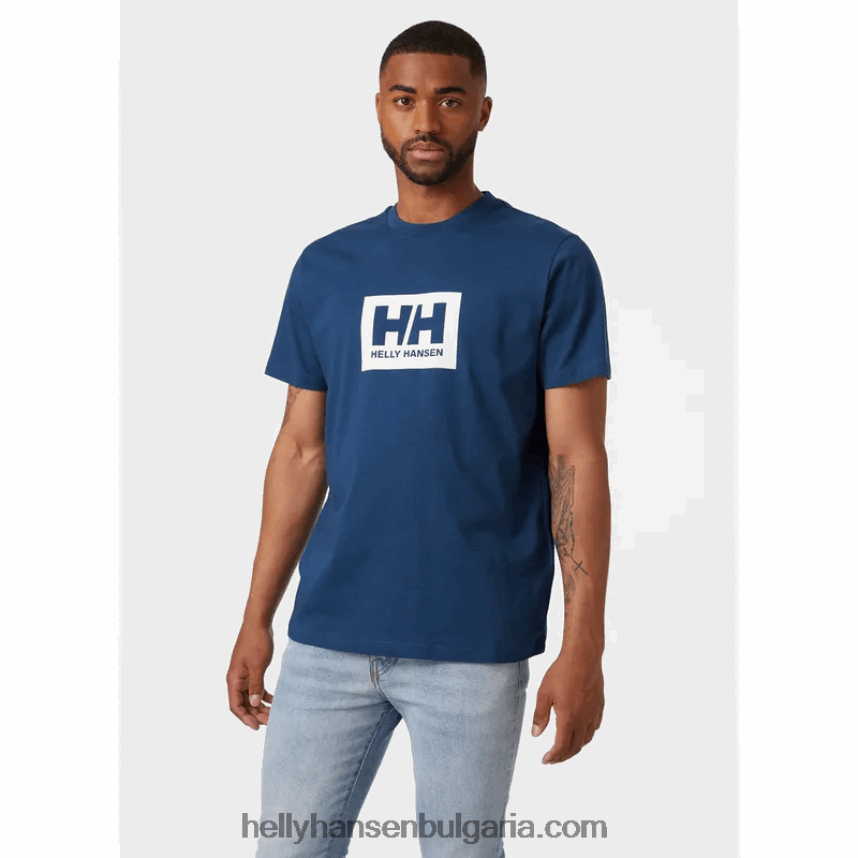 мъже мъжка тениска hh box 80V22D868 азурит Helly-Hansen