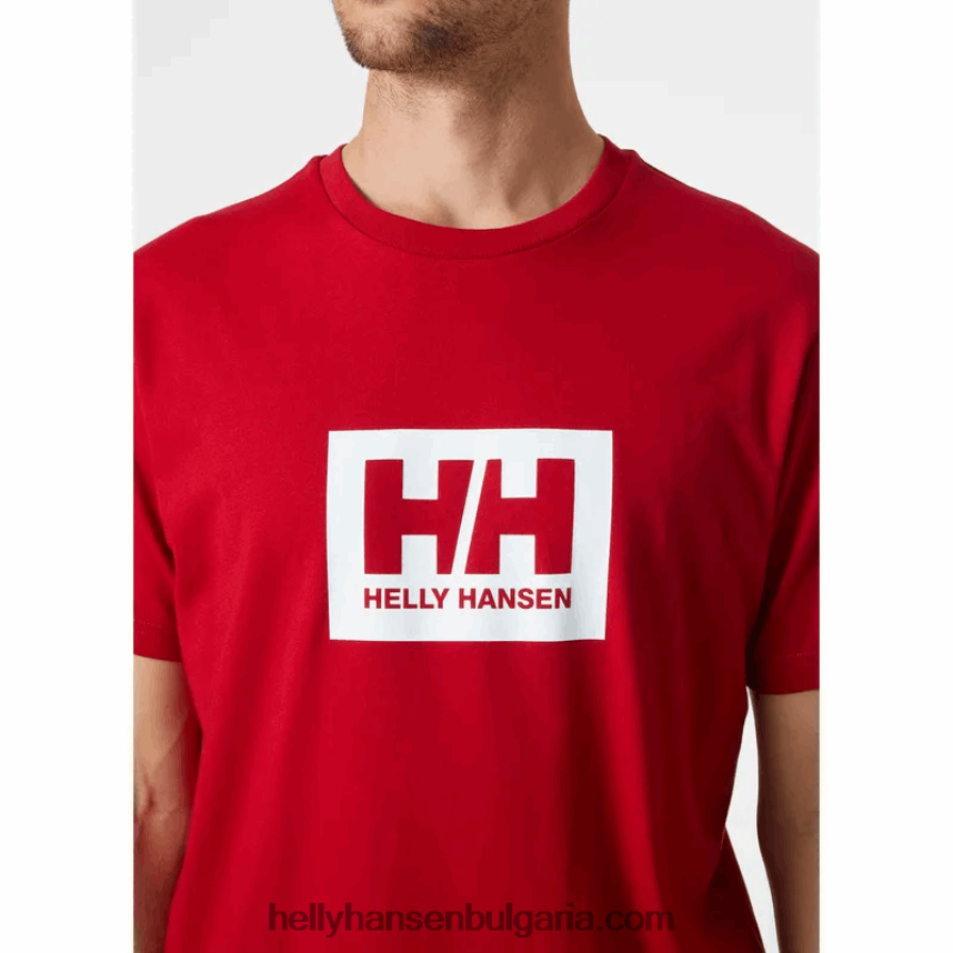 мъже мъжка тениска hh box 80V22D869 дълбок фиорд Helly-Hansen