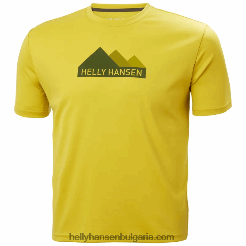 мъже мъжка тениска с графики hh tech 80V22D892 сив меланг Helly-Hansen