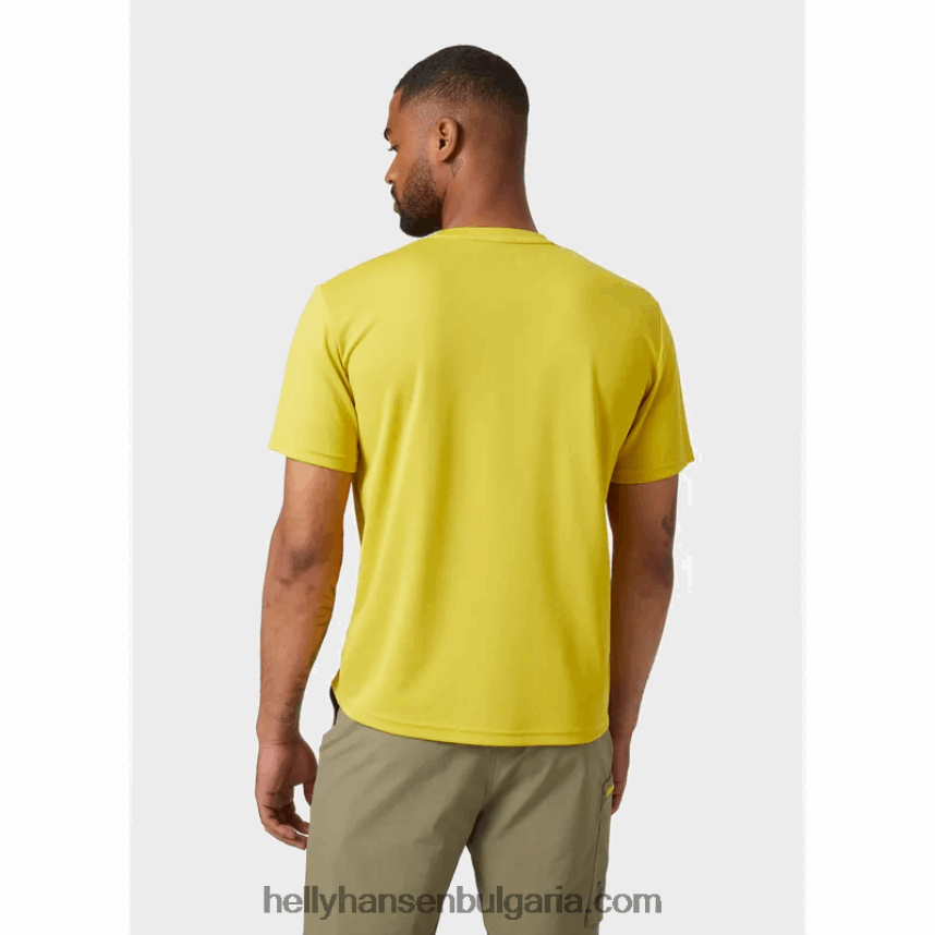 мъже мъжка тениска с графики hh tech 80V22D892 сив меланг Helly-Hansen