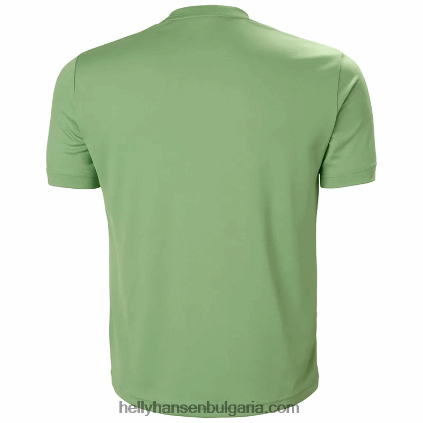 мъже мъжка тениска с графики hh tech 80V22D893 топла маслина Helly-Hansen