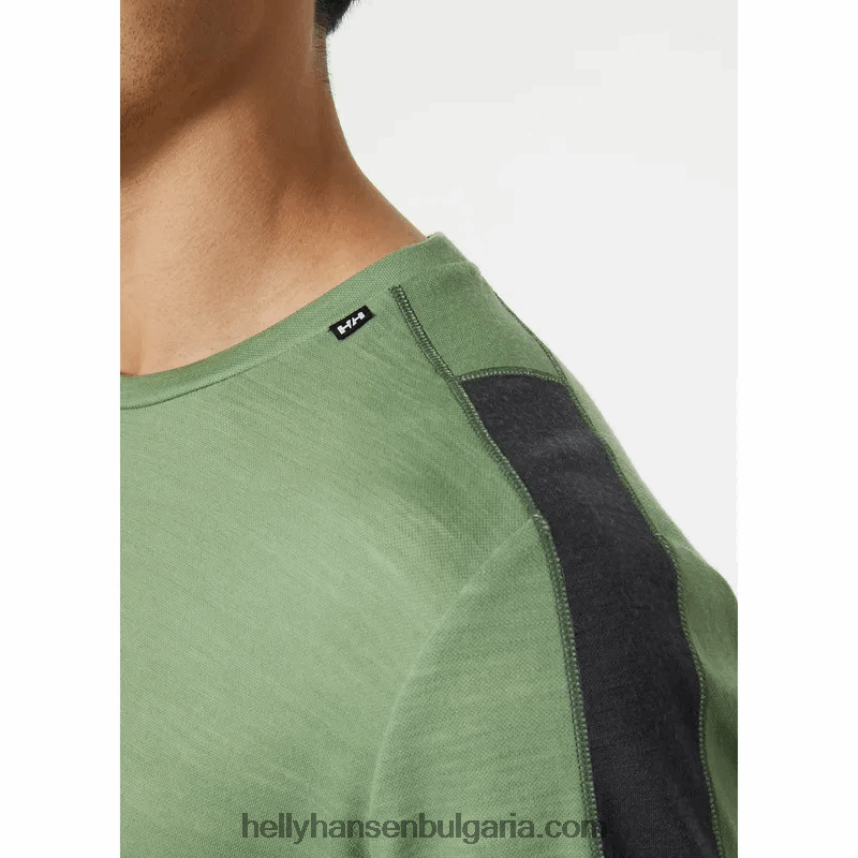 мъже мъжка мериносова олекотена тениска lifa 80V22D921 сив меланг Helly-Hansen