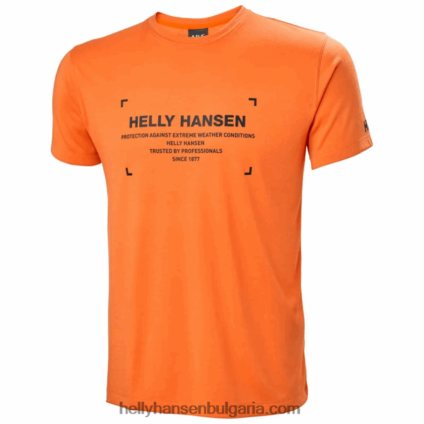 мъже бързосъхнеща мъжка тениска move 80V22D898 градско розово Helly-Hansen