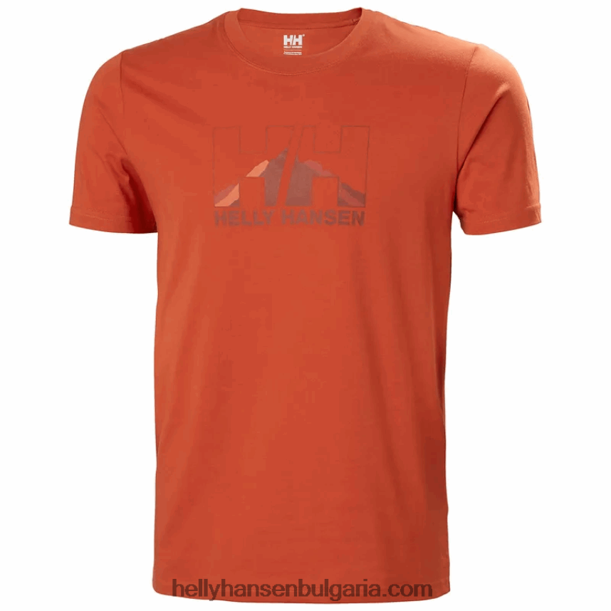мъже мъжка тениска с графика nord 80V22D881 флот III Helly-Hansen