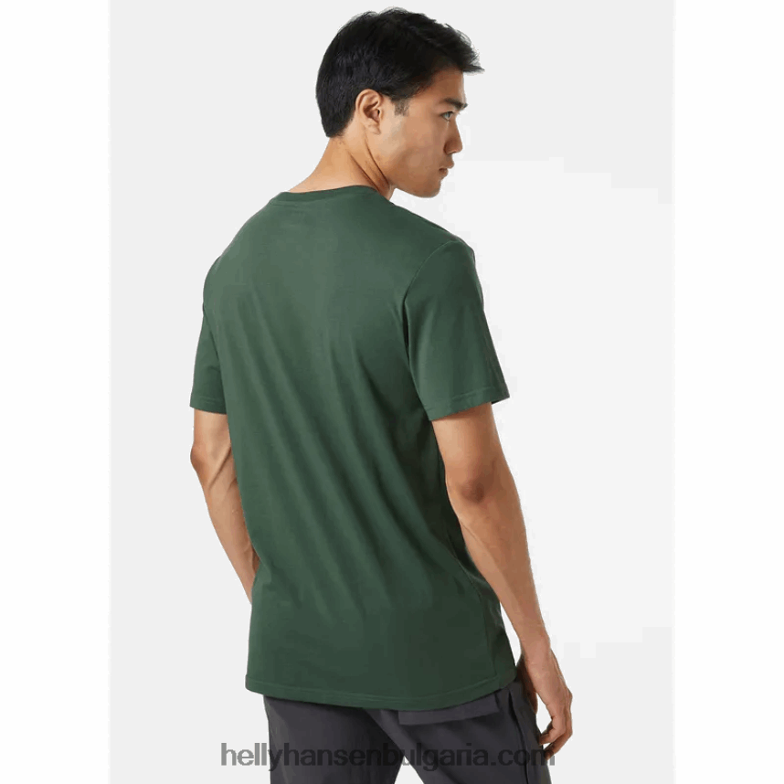 мъже мъжка тениска с графика nord 80V22D882 каньон Helly-Hansen