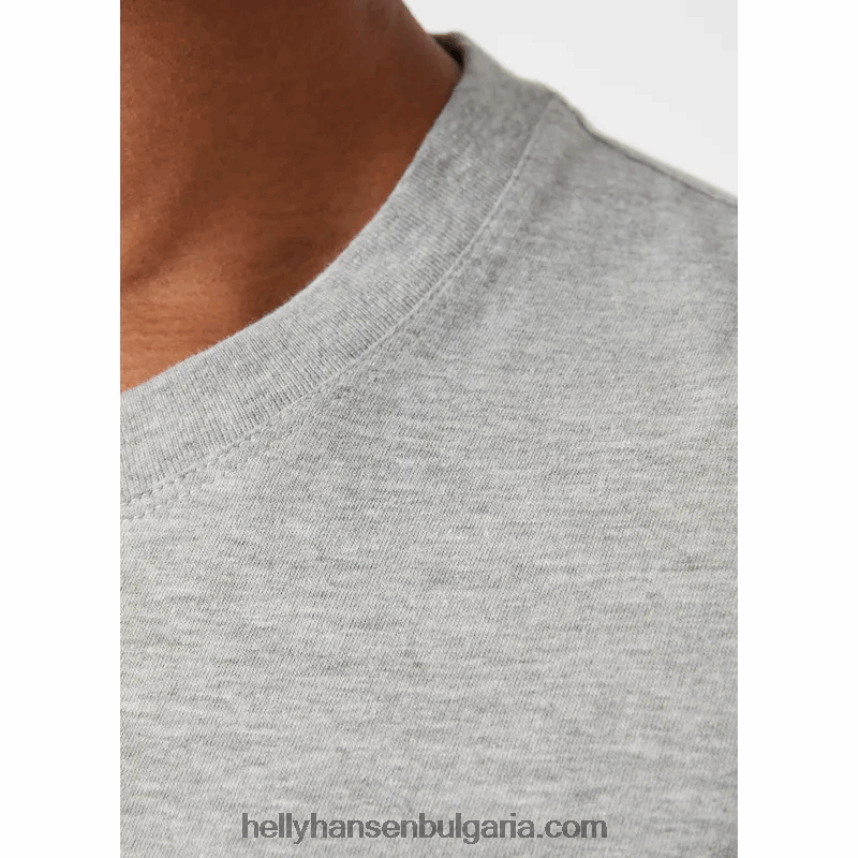 мъже мъжка тениска с графика nord 80V22D884 дълбок фиорд Helly-Hansen