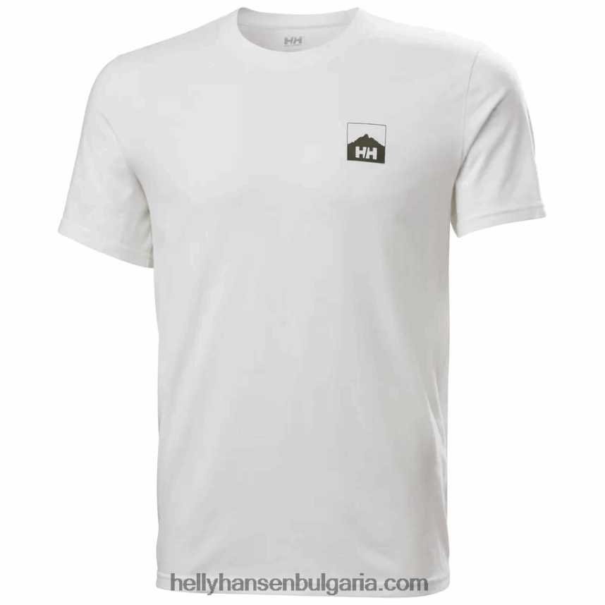 мъже мъжка тениска nord hh с графика 80V22D918 дълбок фиорд Helly-Hansen