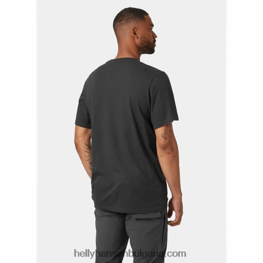 мъже мъжка тениска nord hh с графика 80V22D919 бяло Helly-Hansen