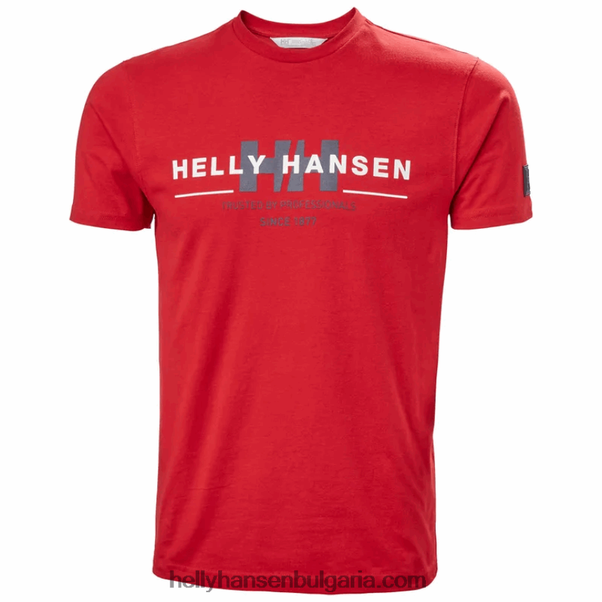 мъже мъжка тениска с rwb графика 80V22D830 бяло Helly-Hansen