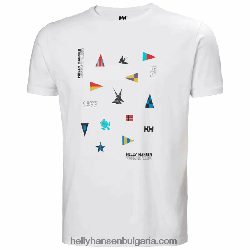 мъже мъжка тениска shoreline 2.0 80V22D836 бяло Helly-Hansen