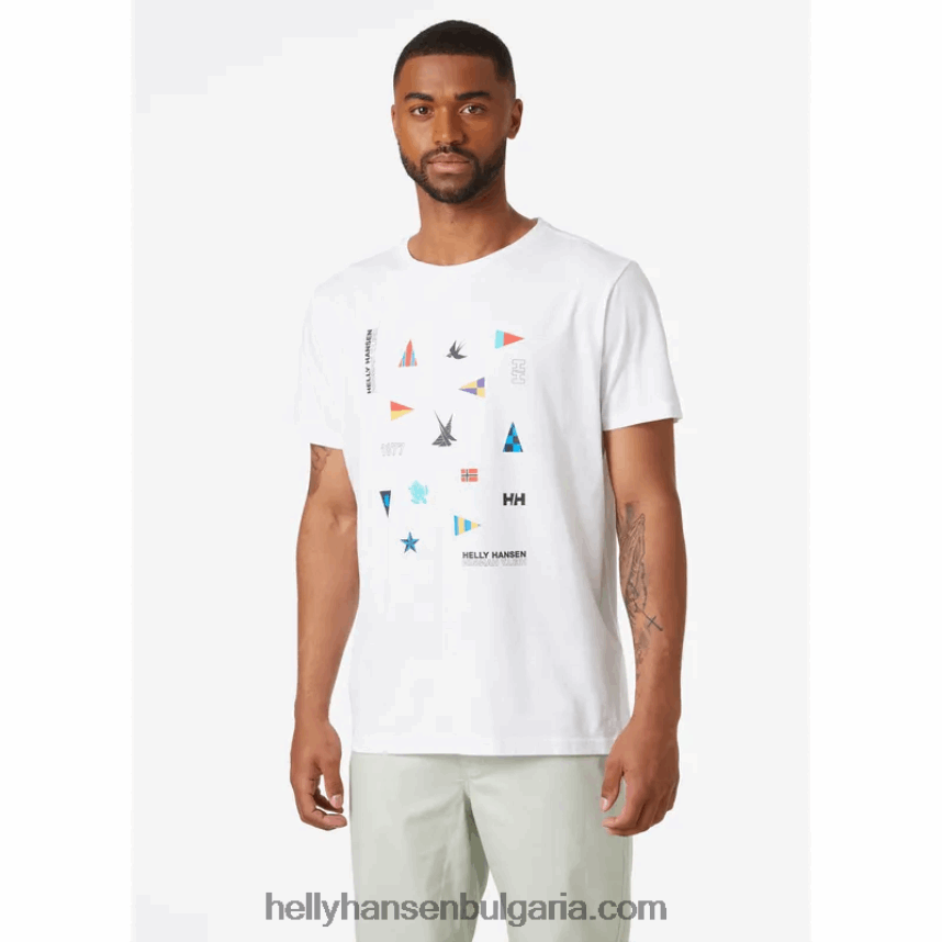 мъже мъжка тениска shoreline 2.0 80V22D836 бяло Helly-Hansen