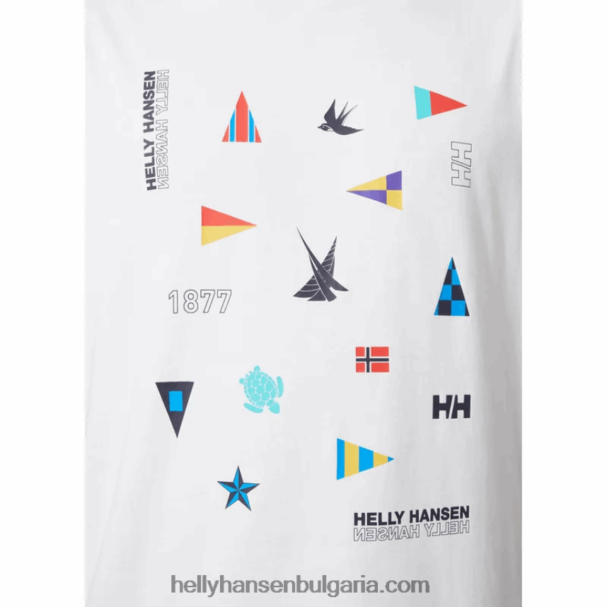 мъже мъжка тениска shoreline 2.0 80V22D836 бяло Helly-Hansen