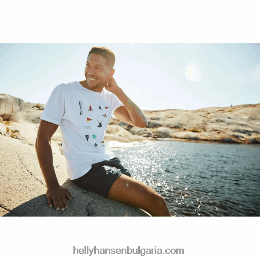 мъже мъжка тениска shoreline 2.0 80V22D836 бяло Helly-Hansen