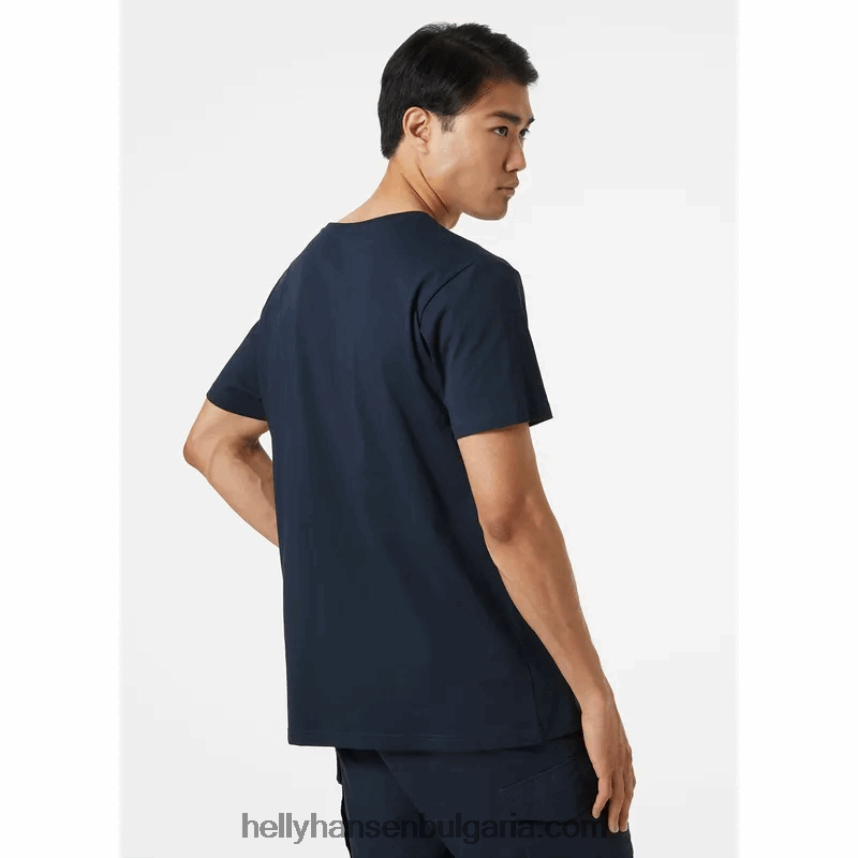 мъже мъжка тениска shoreline 2.0 80V22D839 военноморски флот Helly-Hansen