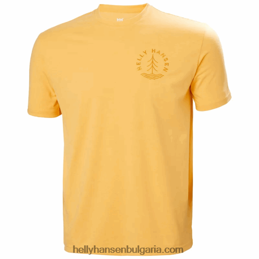 мъже мъжка тениска с рециклирана графика skog 80V22D840 военноморски флот Helly-Hansen