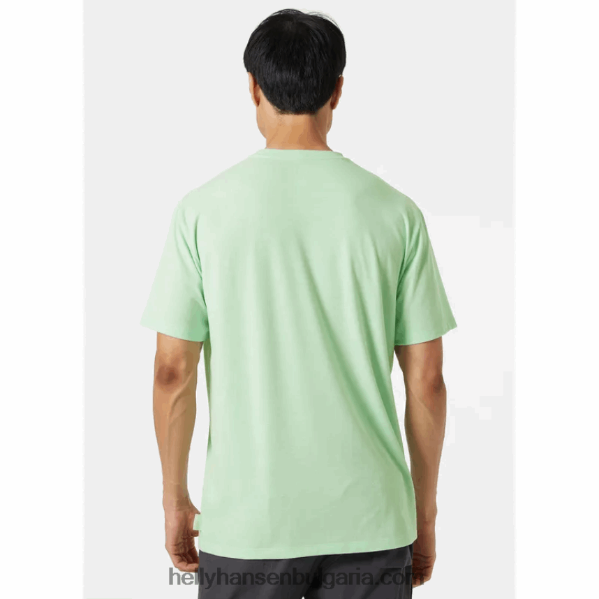 мъже мъжка тениска с рециклирана графика skog 80V22D842 железен оксид Helly-Hansen