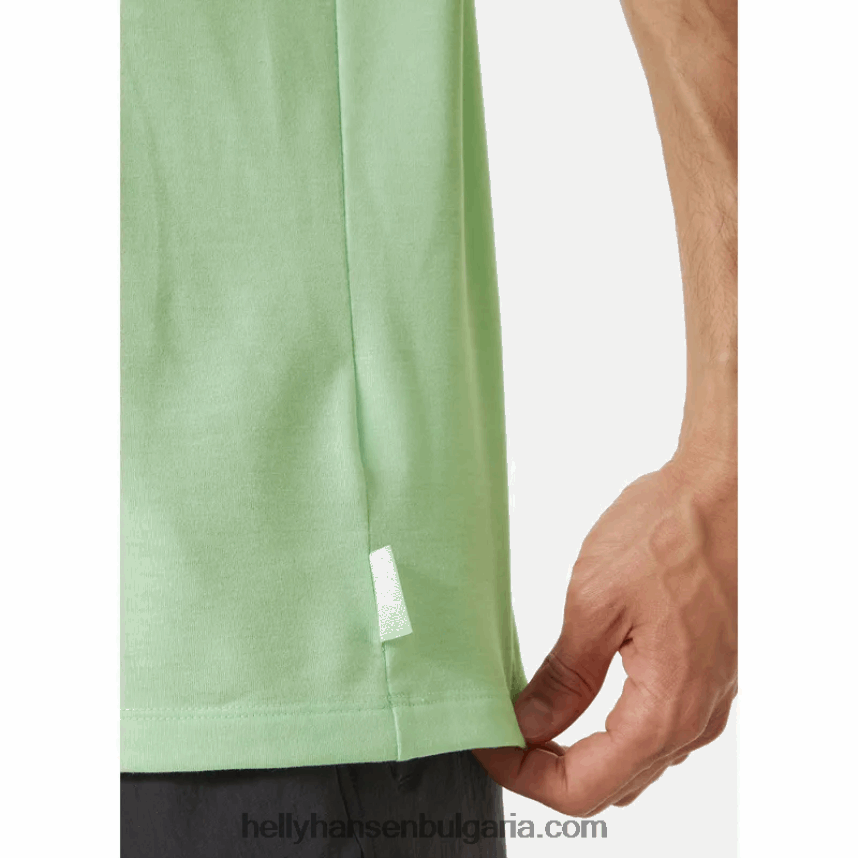 мъже мъжка тениска с рециклирана графика skog 80V22D842 железен оксид Helly-Hansen