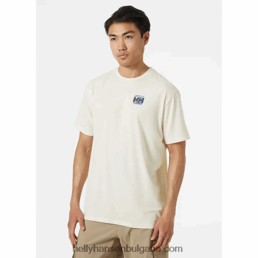 мъже мъжка тениска с рециклирана графика skog 80V22D843 мента Helly-Hansen