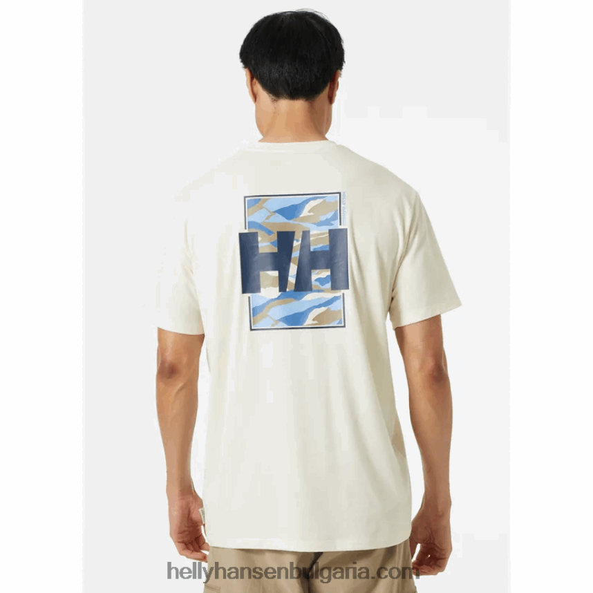 мъже мъжка тениска с рециклирана графика skog 80V22D843 мента Helly-Hansen