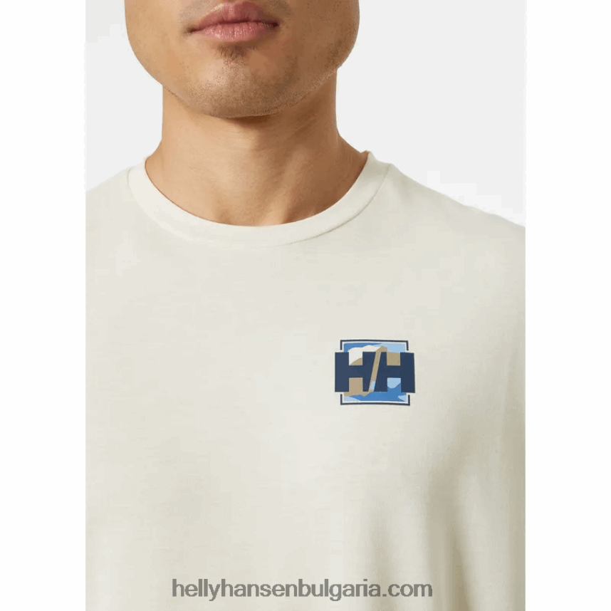 мъже мъжка тениска с рециклирана графика skog 80V22D843 мента Helly-Hansen