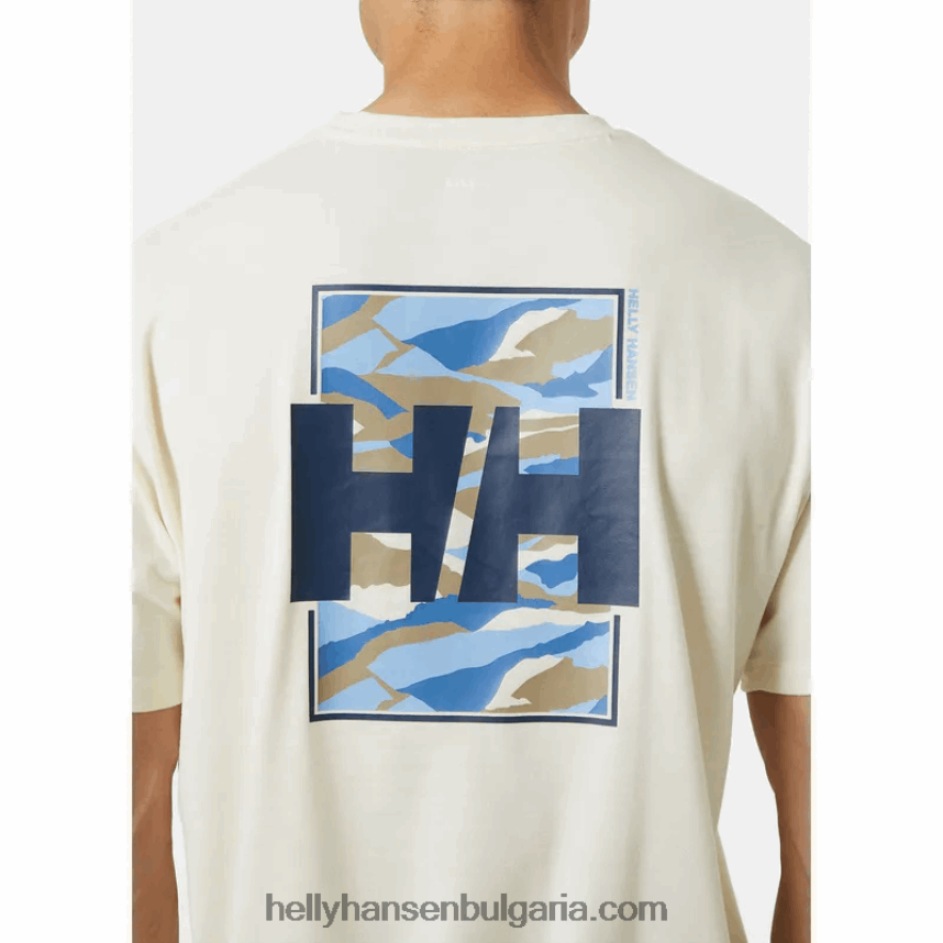 мъже мъжка тениска с рециклирана графика skog 80V22D843 мента Helly-Hansen