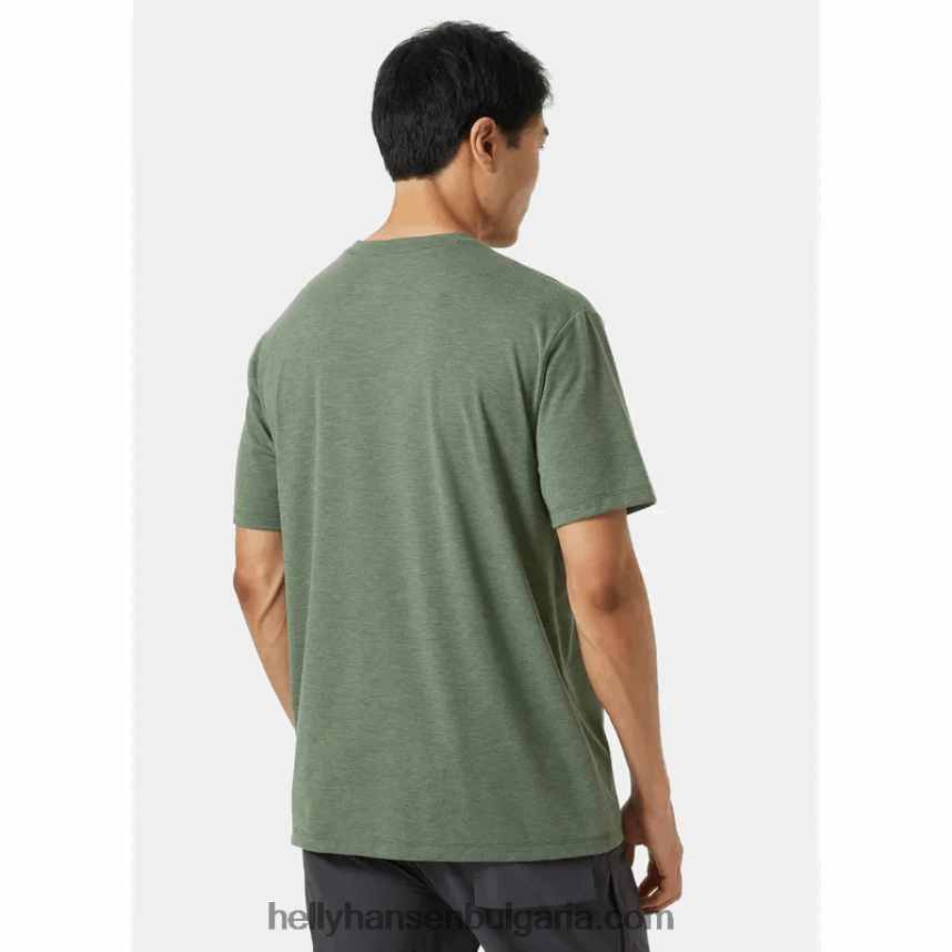 мъже мъжка тениска с рециклирана графика skog 80V22D844 сняг Helly-Hansen