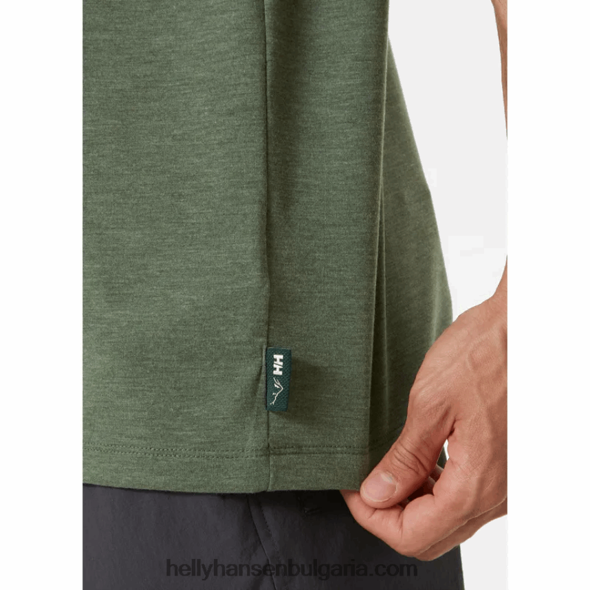 мъже мъжка тениска с рециклирана графика skog 80V22D844 сняг Helly-Hansen